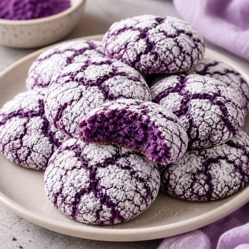 Purple Crinkle Cookies