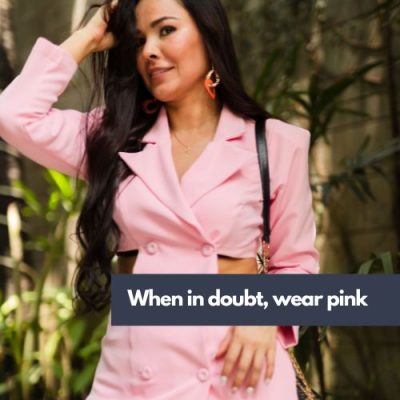 Pink Dress Captions