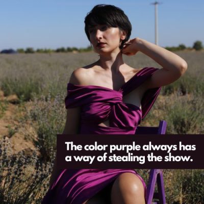 Purple Dress Captions