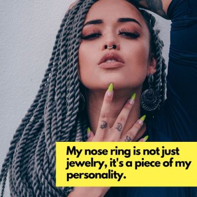 nose ring captions